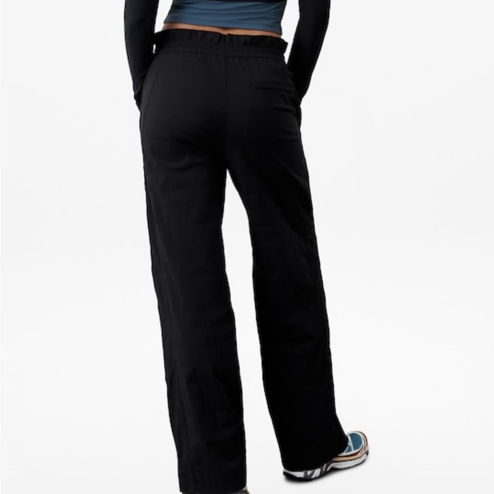 Black Trekkie High Rise Parachute Pant
